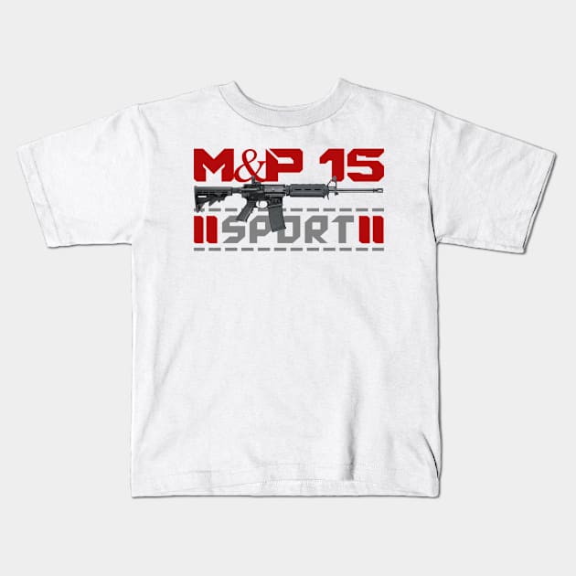 AR 15 M&P 15 Sport 2 Kids T-Shirt by Aim For The Face